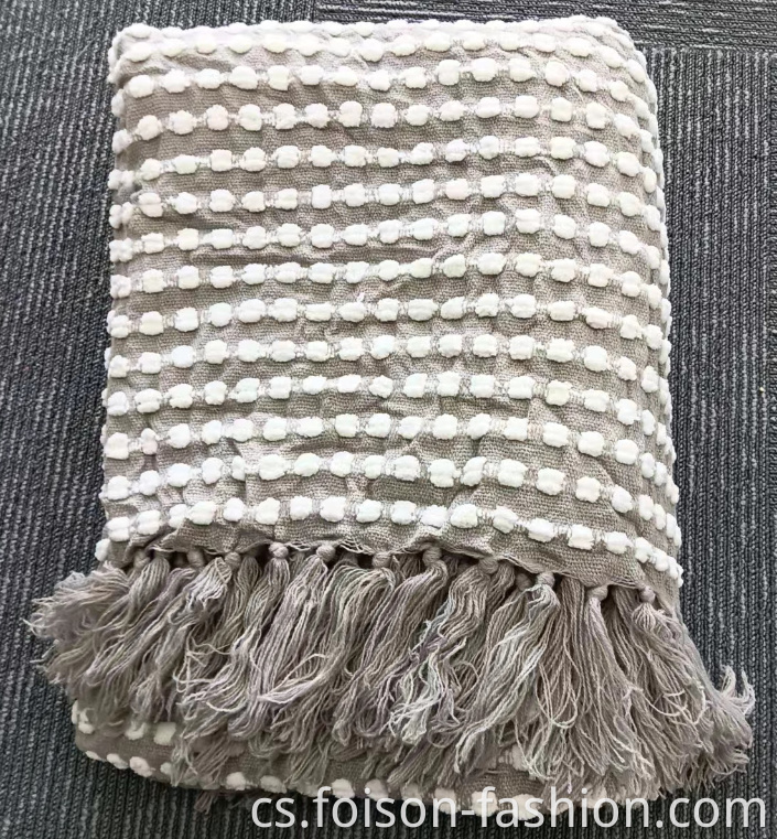 Hot Sale Tassel Big Winter Knit Throw Blanket1